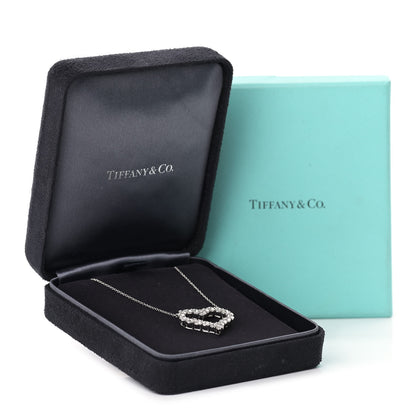 Tiffany Platinum Diamond 1.96ctw Heart Pendant Necklace 6 of 6