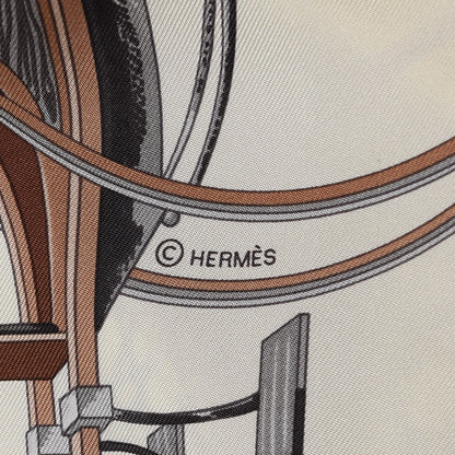 Hermes Silk Les Voitures A Transformation Scarf 90 6 of 7