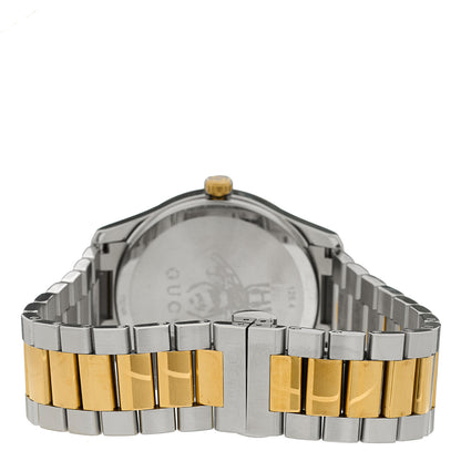 Gucci Stainless Steel 38mm G-Timeless Two Tone Cat Quartz Watch 3 of 4