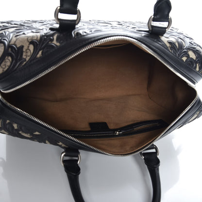 Gucci GG Supreme Monogram Arabesque Medium Boston Black 6 of 8