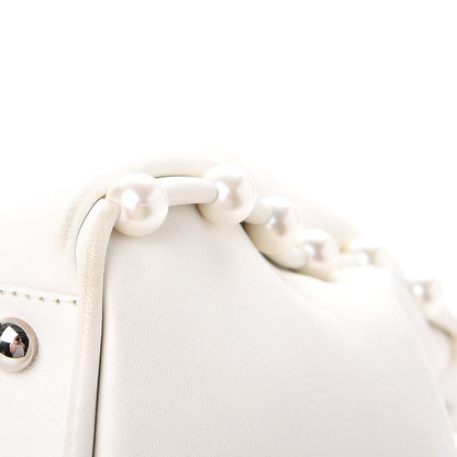 Chanel Lambskin Pearl Obsession Tote White 16 of 19