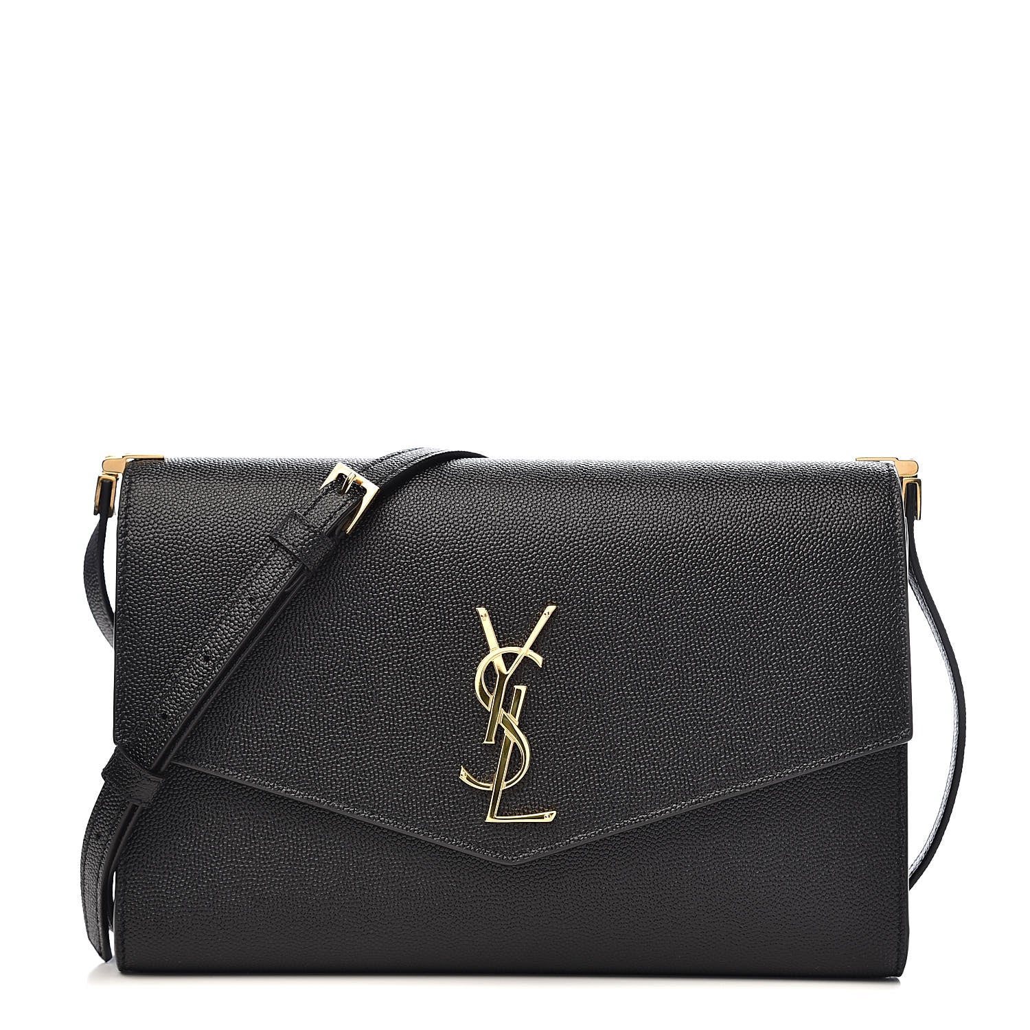 Saint Laurent Grain De Poudre Mini Uptown Crossbody Bag Black 1 of 11
