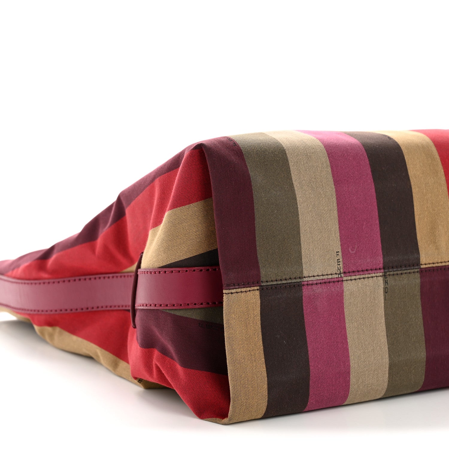 Fendi Canvas Striped Pequin Hobo Multicolor 9 of 13