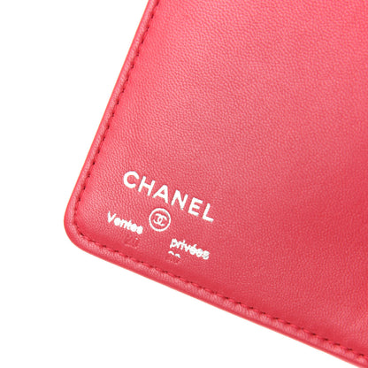 Chanel Lambskin Quilted Boy Yen Wallet Pink 6 of 9