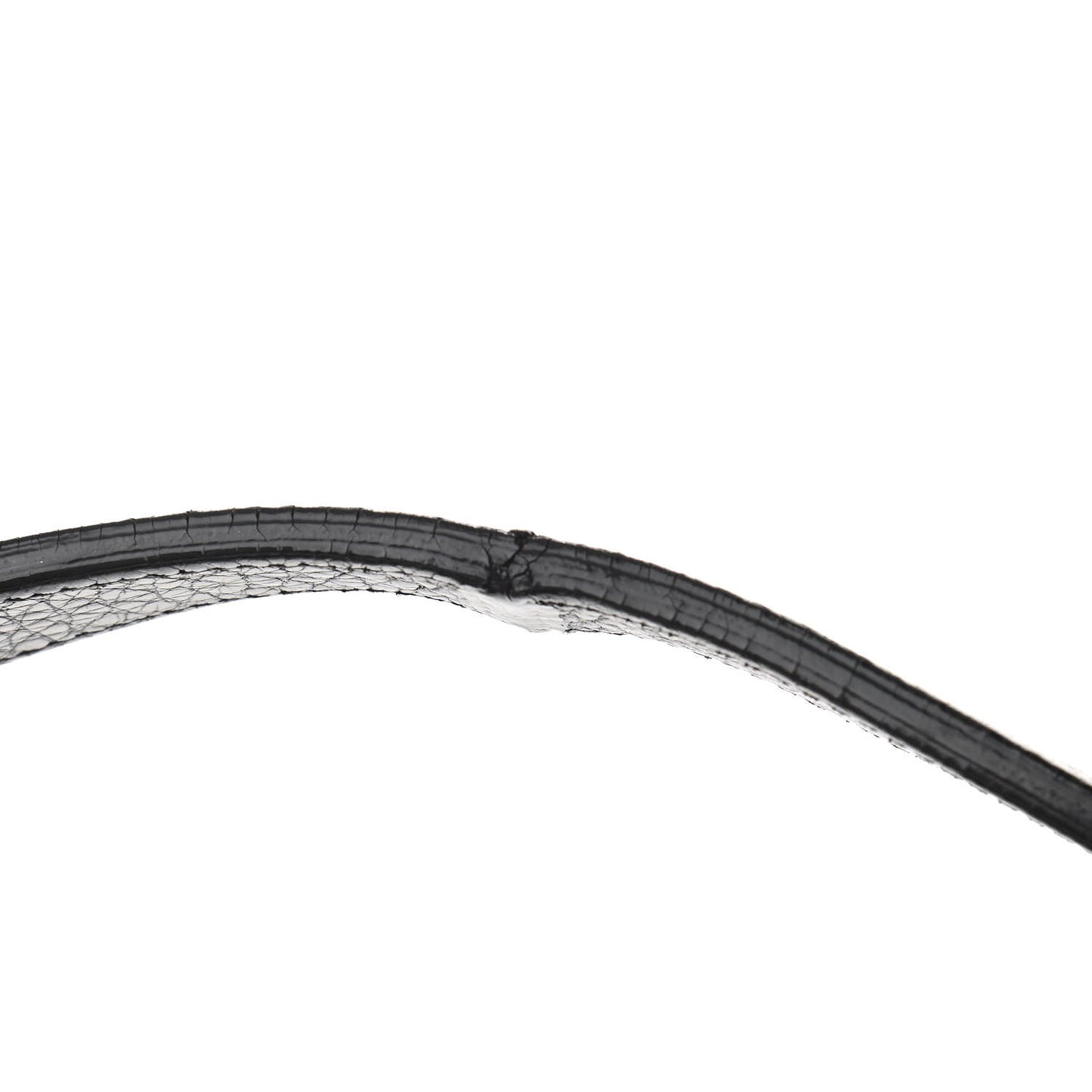 Vitello Daino Embossed Logo Hobo Black