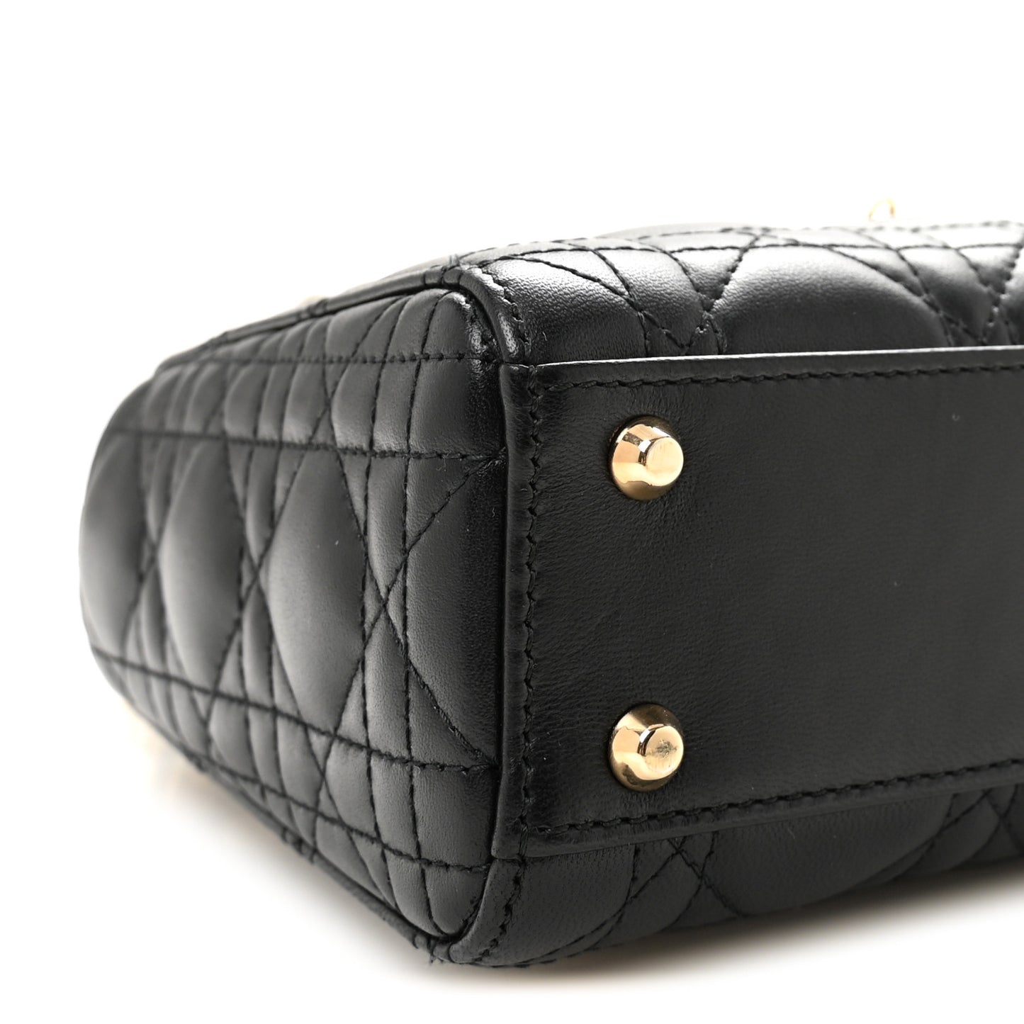 Lambskin Cannage Mini Lady Dior Black