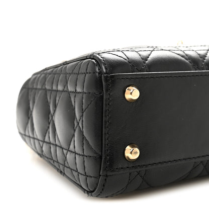 Christian Dior Lambskin Cannage Mini Lady Dior Black 8 of 10