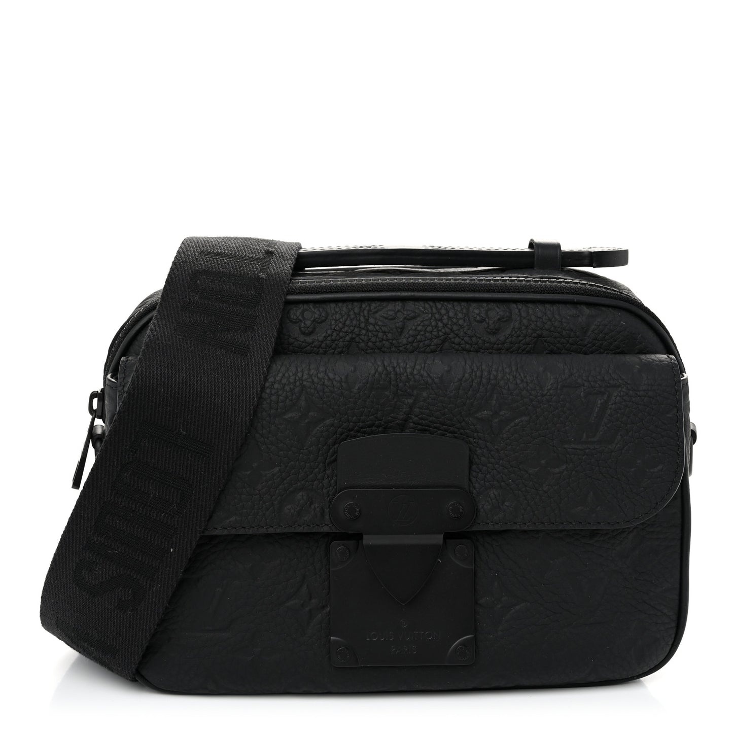 Taurillon Monogram S Lock Messenger Black