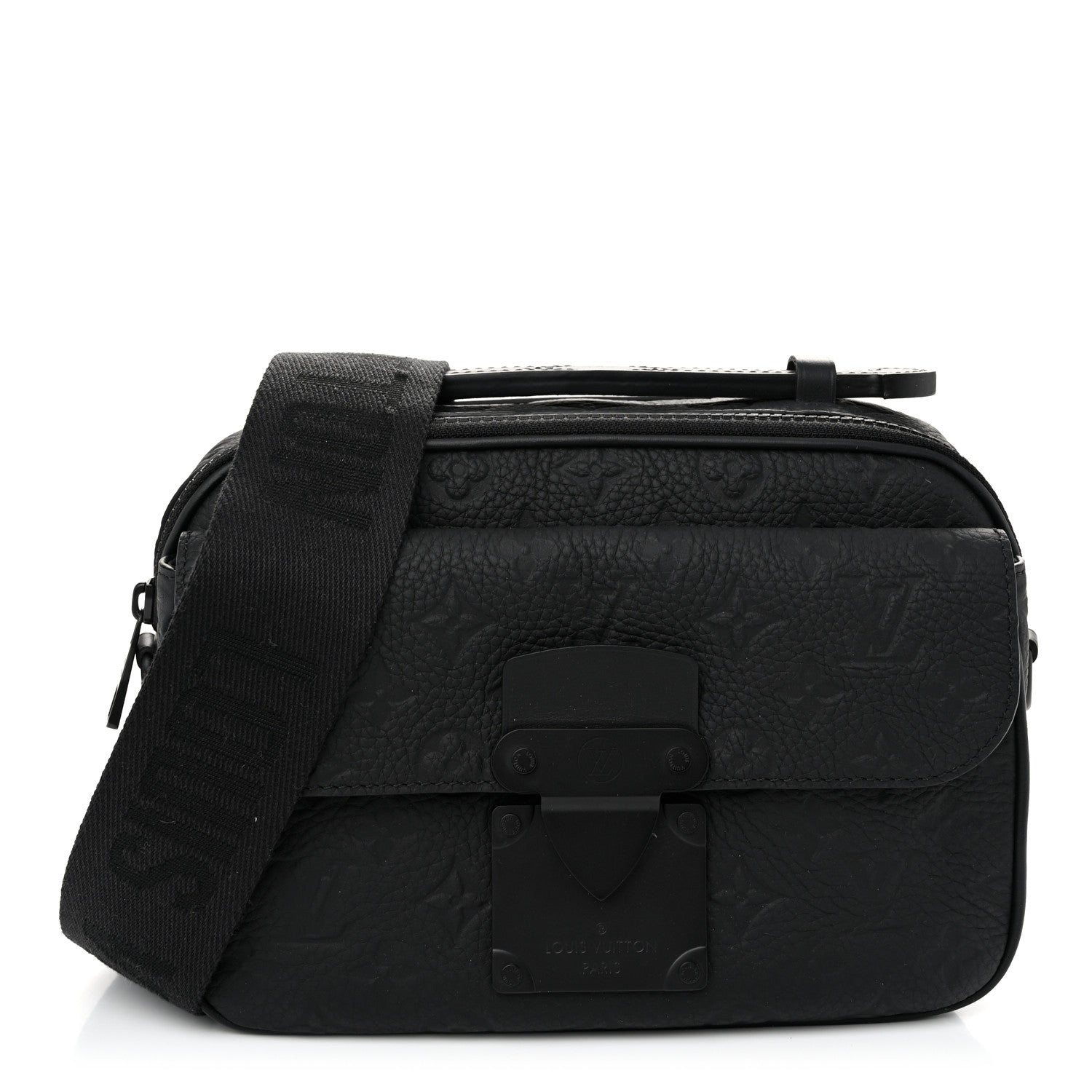 Louis Vuitton Taurillon Monogram S Lock Messenger Black 1 of 10