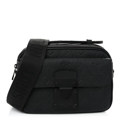 Louis Vuitton Taurillon Monogram S Lock Messenger Black 1 of 10