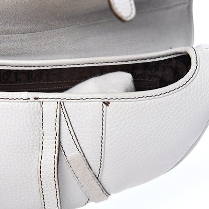 Christian Dior Calfskin Saddle Bag White 16 of 19