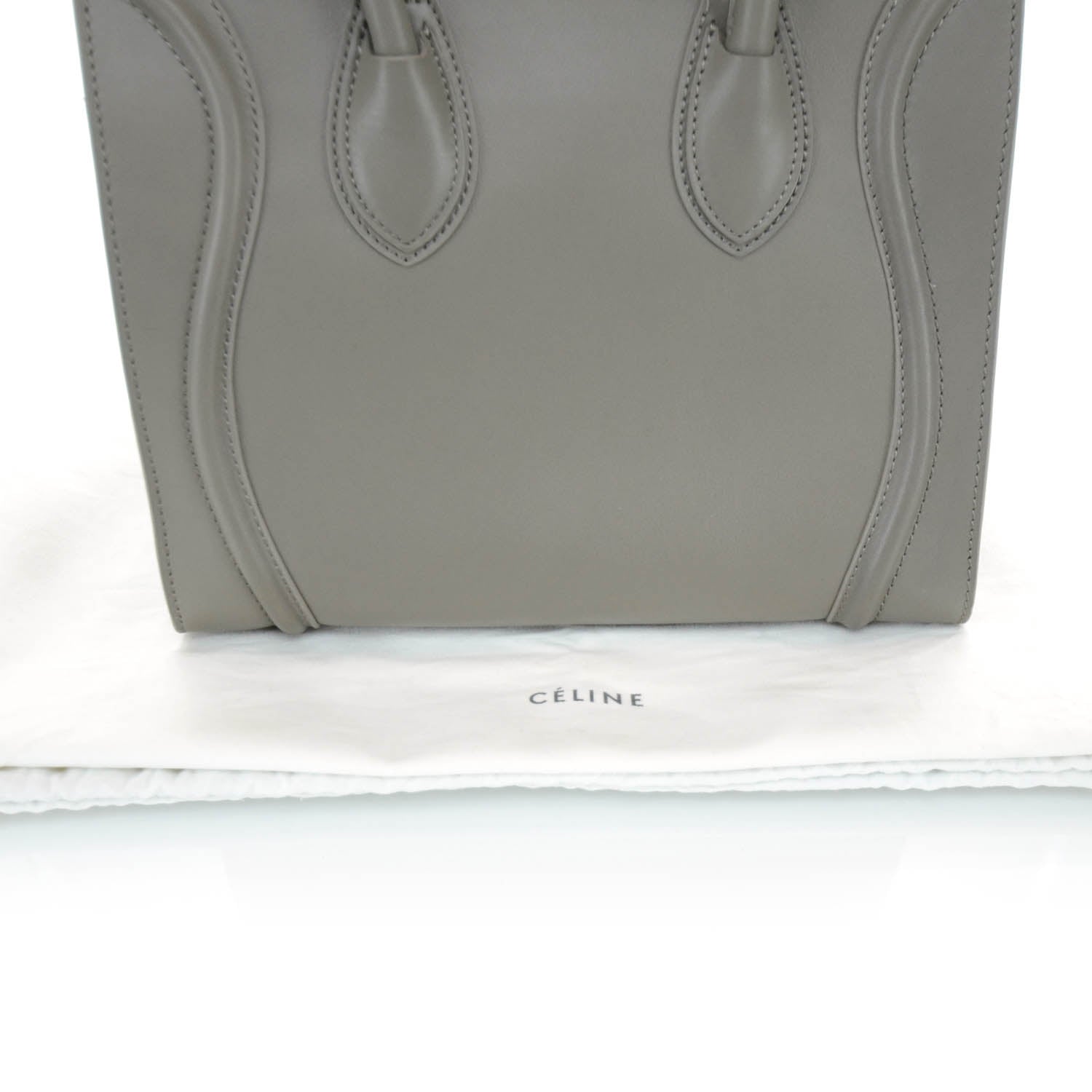 Celine Smooth Calfskin Mini Luggage Bag Taupe 3 of 11