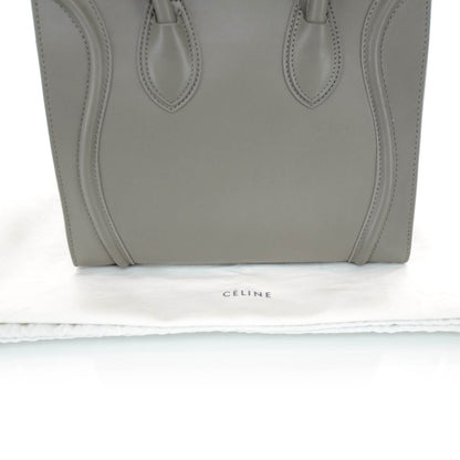 Celine Smooth Calfskin Mini Luggage Bag Taupe 3 of 11