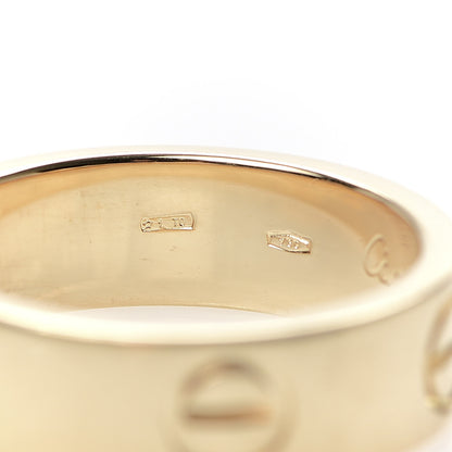 Cartier 18K Yellow Gold 5.5mm LOVE Ring 51 5.75 5 of 6