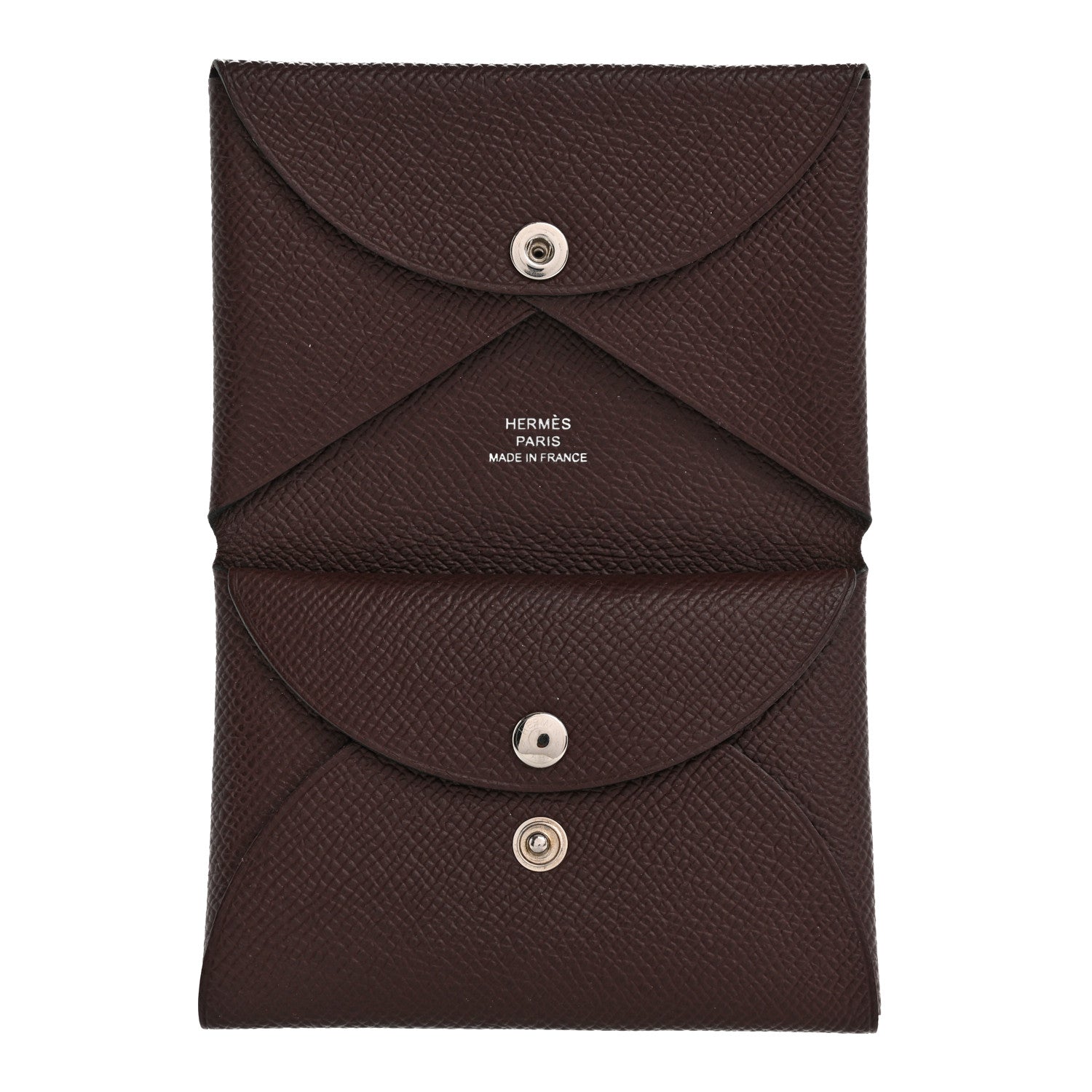 Hermes Epsom Calvi Duo Card Case Rouge Sellier 5 of 9