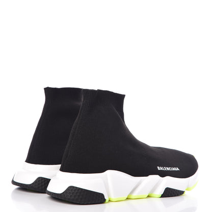 Balenciaga Neoprene Knit Mens Speed Sneakers 43 Black Yellow Fluo 4 of 10