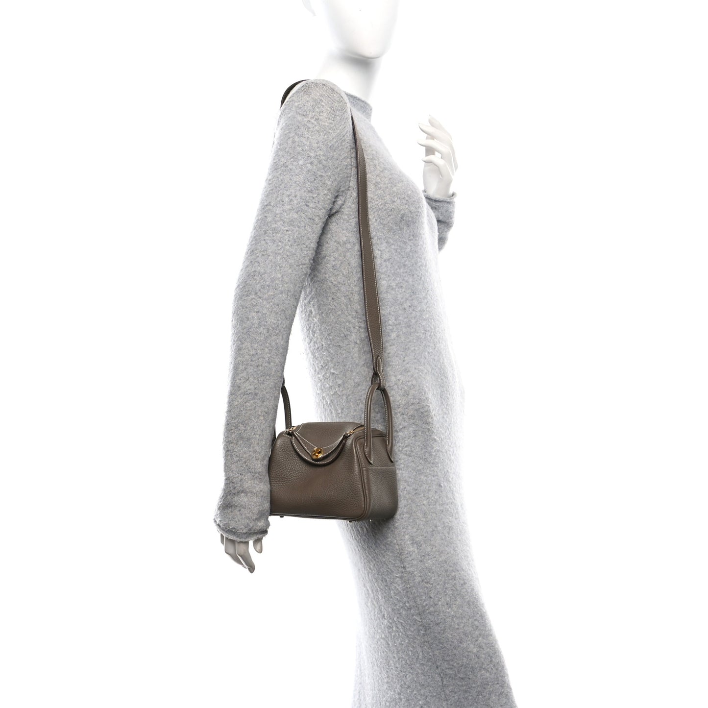 Taurillon Clemence Mini Lindy 20 Etoupe