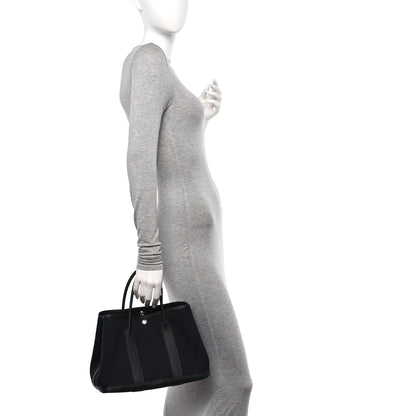 Hermes Toile Militaire Negonda Garden Party 30 TPM Black 2 of 10