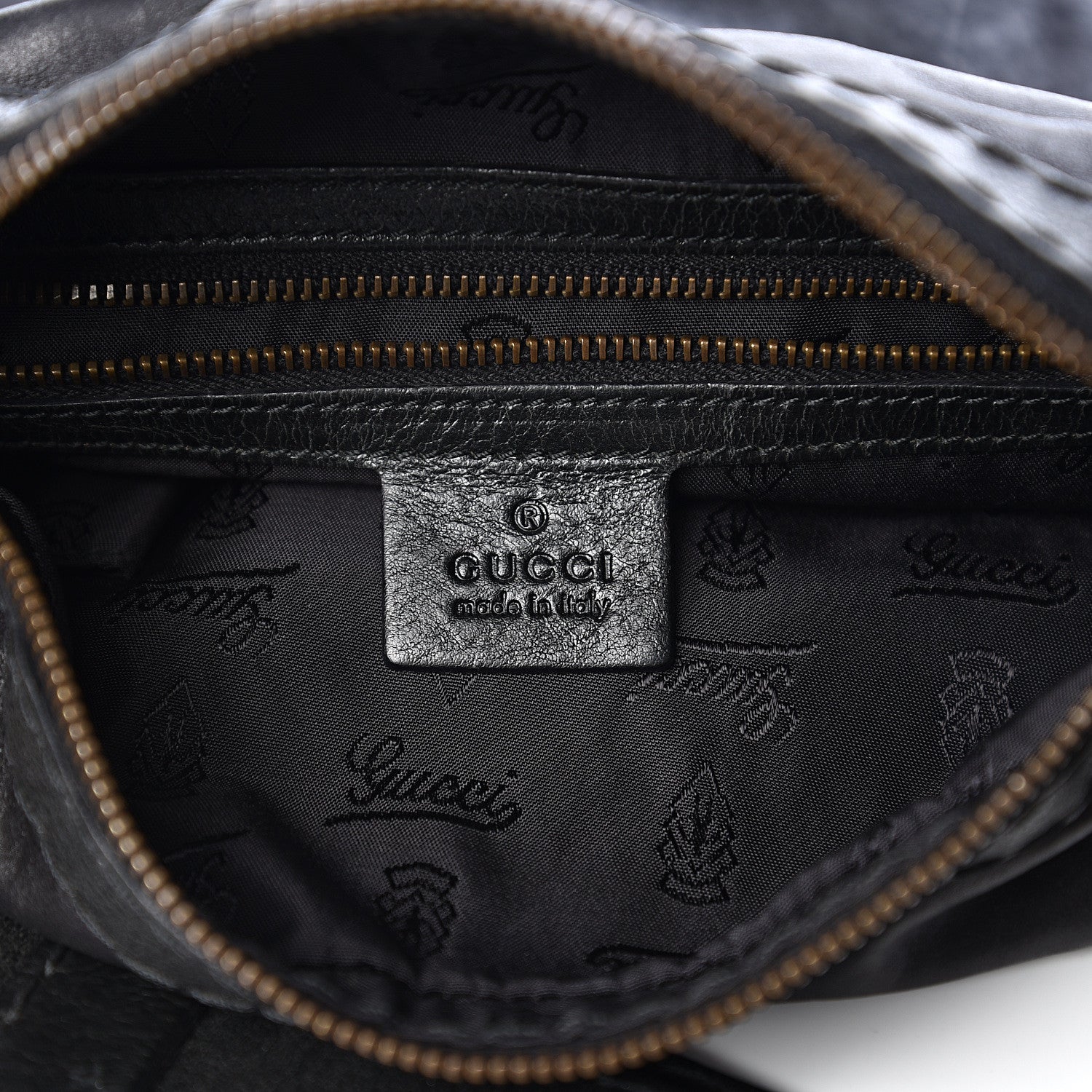 Gucci Calfskin Babouska Hobo Black 5 of 12