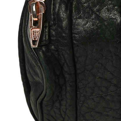 Alexander Wang Pebbled Lambskin Mini Rockie Black Rose Gold Hardware 17 of 18