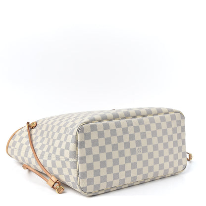 Louis Vuitton Damier Azur Neo Neverfull MM Rose Ballerine 3 of 8