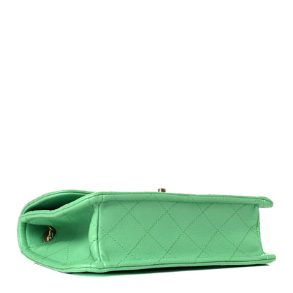 Chanel Caviar Quilted Medium Sweet Classic Flap Green 3 of 5