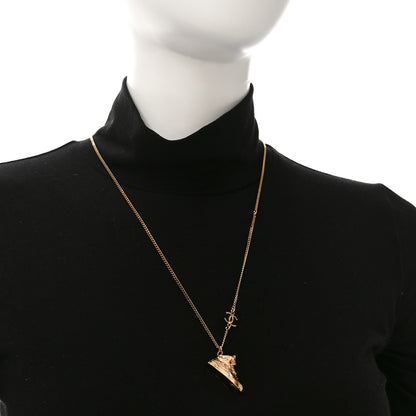 Chanel CC Sneaker Motif Necklace Gold 2 of 5