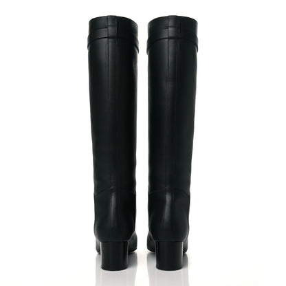 Hermes Heritage Calfskin Story Boots 36 Black 5 of 8