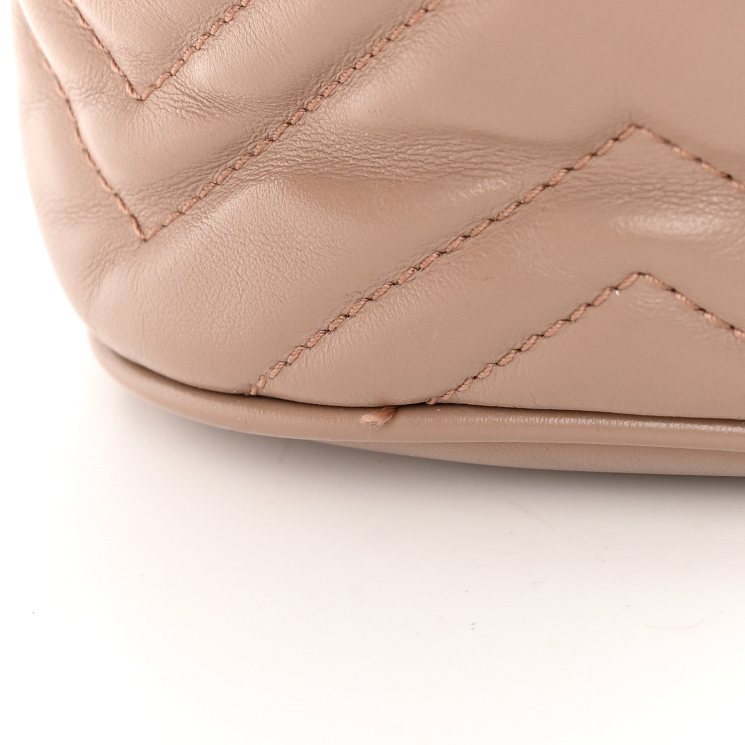 Gucci Calfskin Matelasse Mini GG Marmont 2.0 Bucket Bag Porcelain Rose 14 of 16