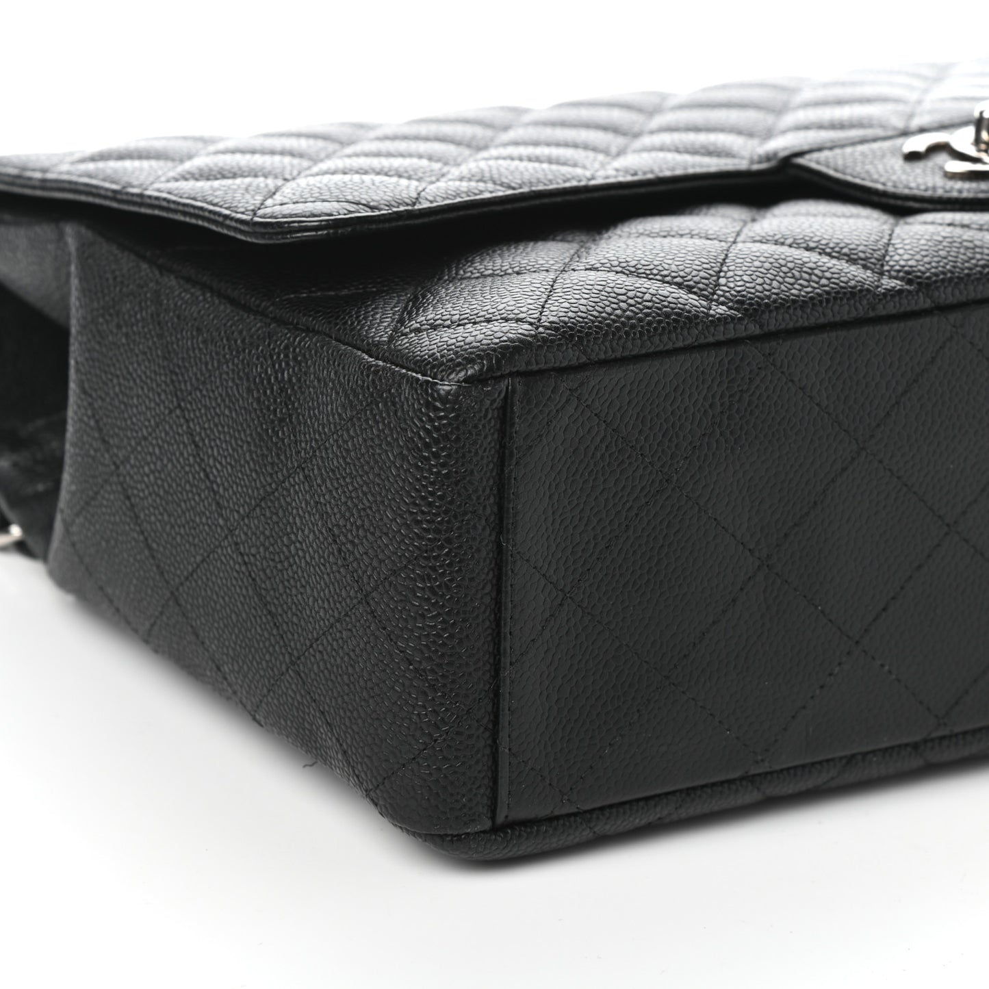Caviar Quilted Maxi Single Flap Black