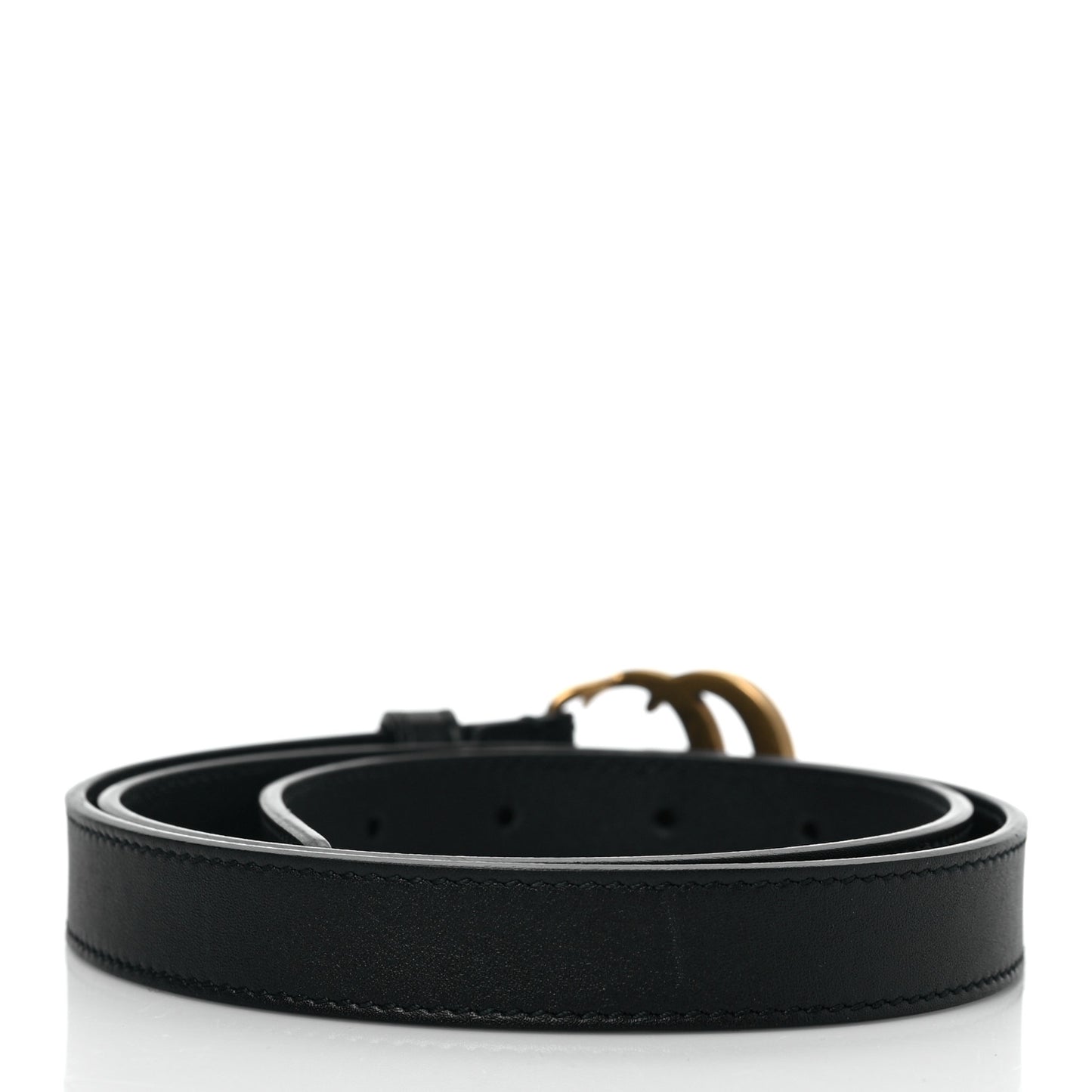 Calfskin Double G 20mm Belt 80 32 Black