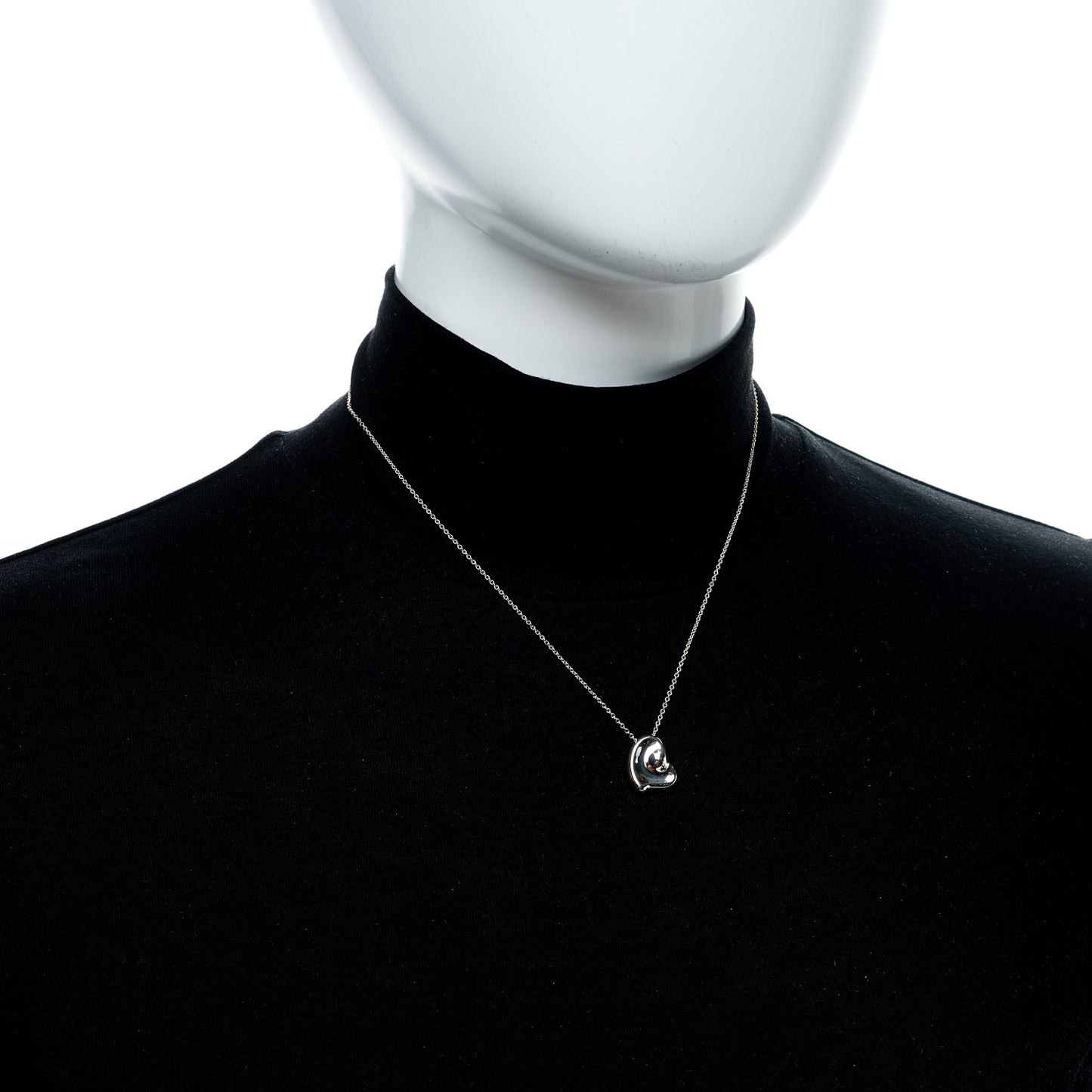 Sterling Silver Elsa Peretti Full Heart Pendant Necklace
