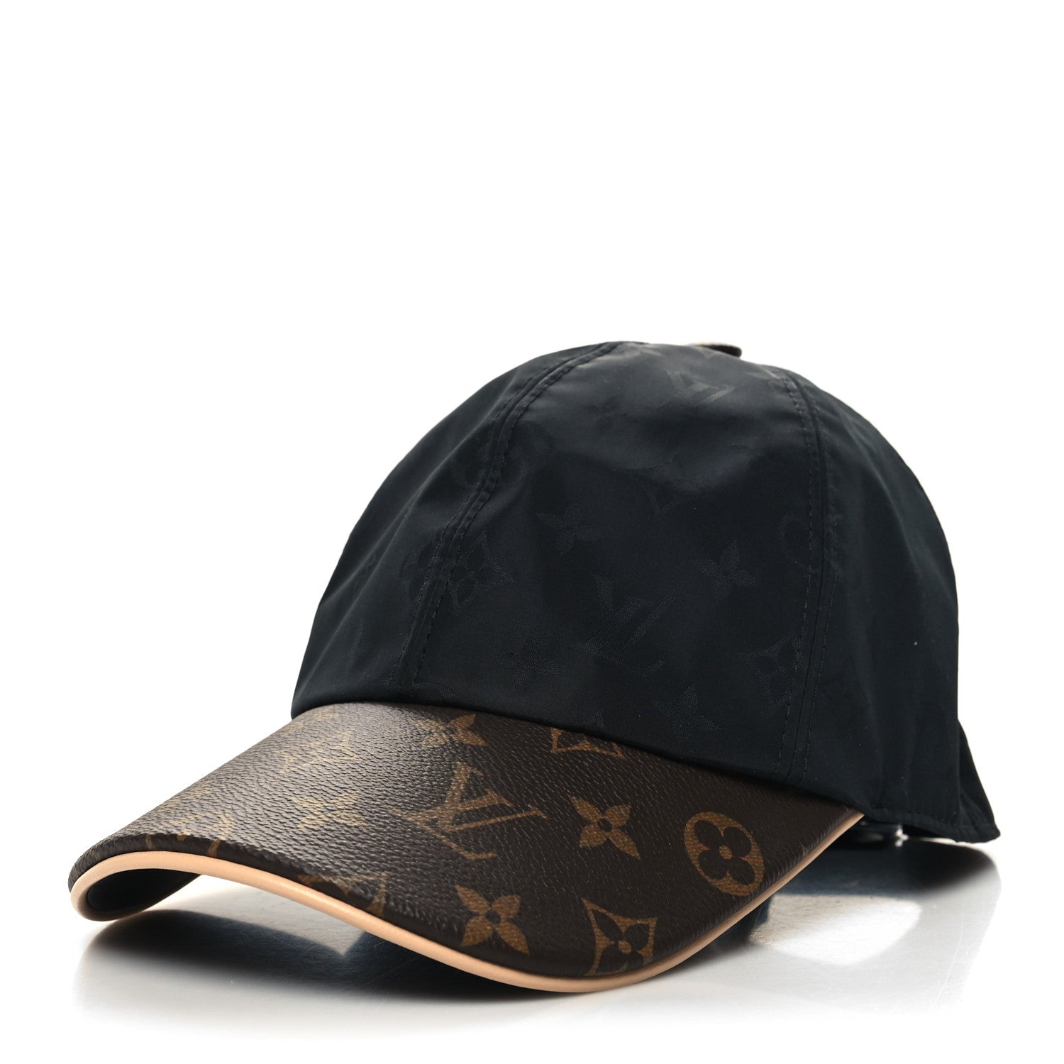 Louis Vuitton Polyester Silk Monogram LV Get Ready Cap M Black 1 of 8