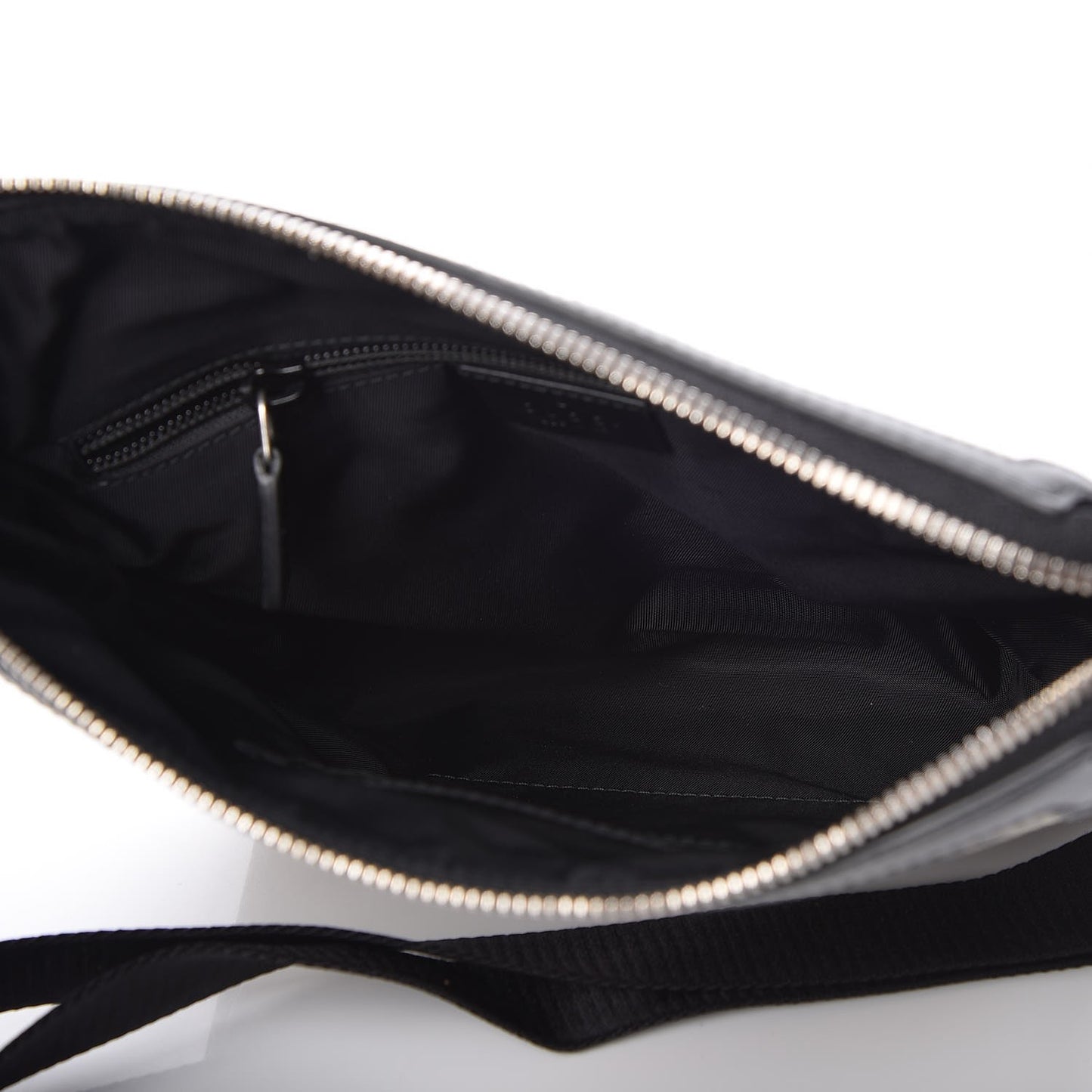 GG Supreme Monogram Web Messenger Bag Black