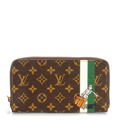 Louis Vuitton Monogram Groom Zippy Organizer Wallet Green 1 of 7