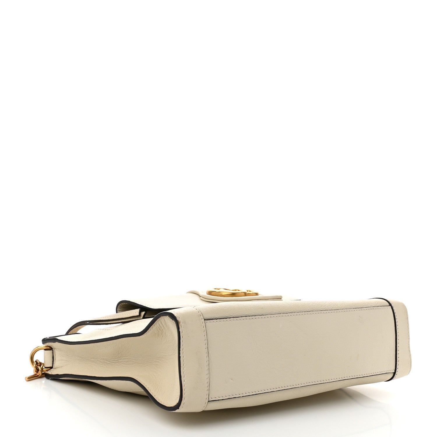 Gucci New Sakai Calfskin Lux Dahlia Chain Shoulder Bag Mystic White 4 of 11