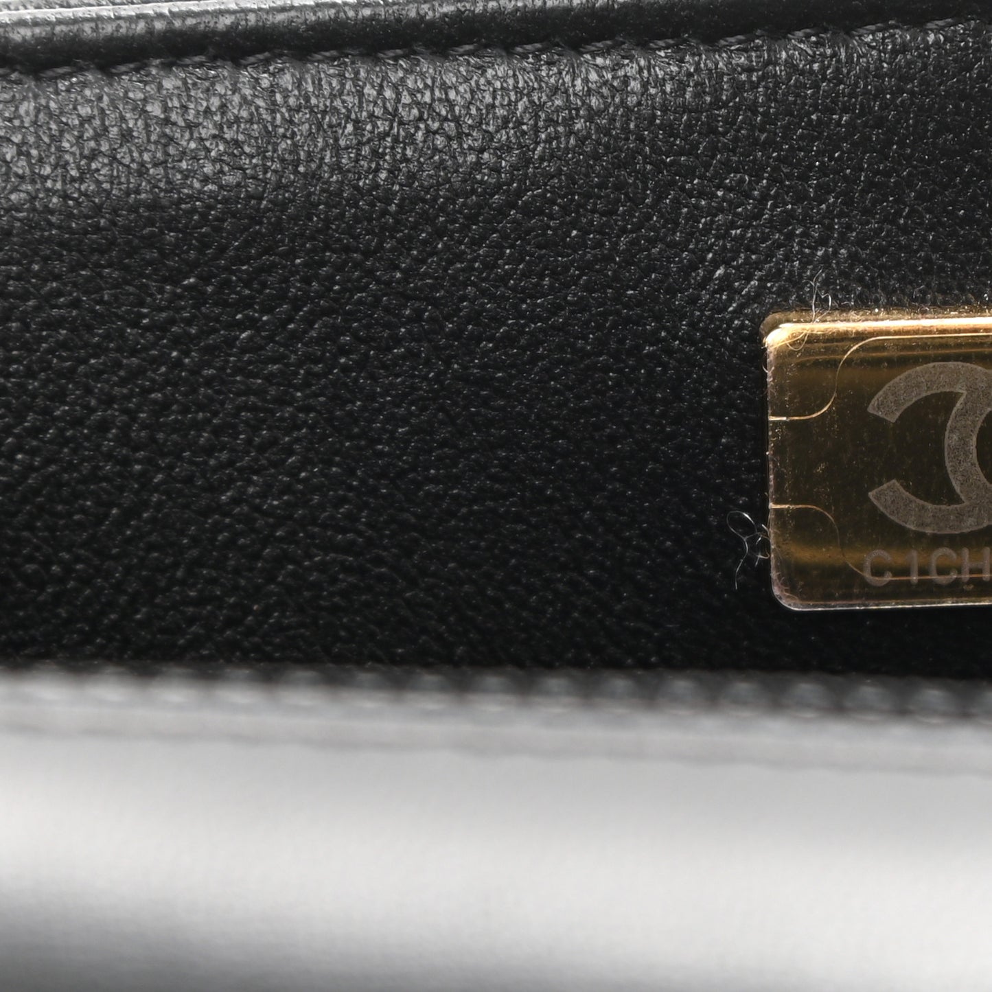 Lambskin Quilted Mini Rectangular Flap Black