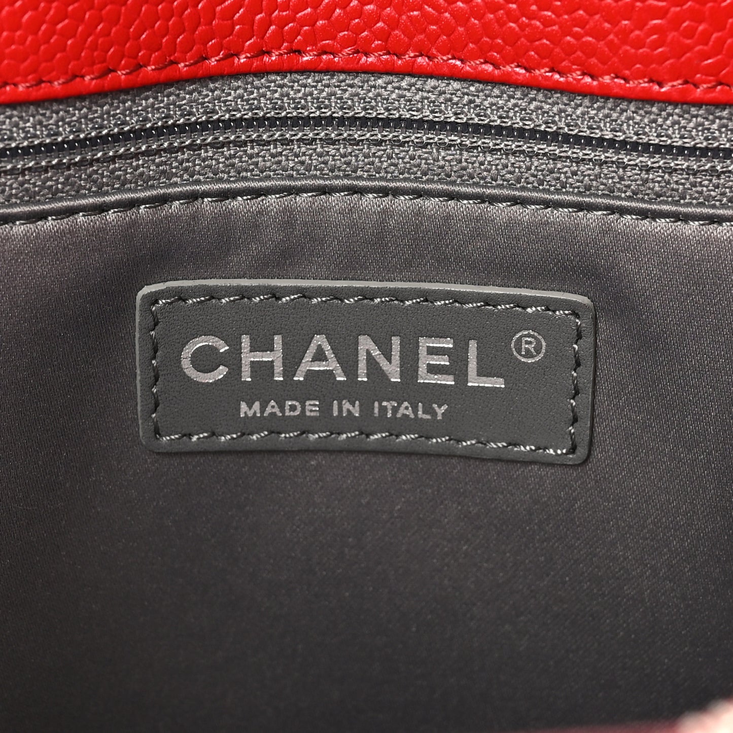 Caviar Quilted Grand Shopping Tote GST Red