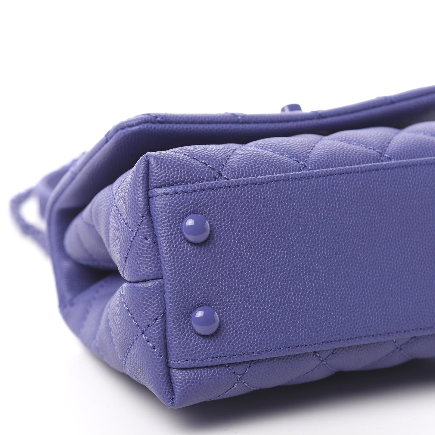 Caviar Quilted Incognito Extra Mini Coco Handle Flap Blue