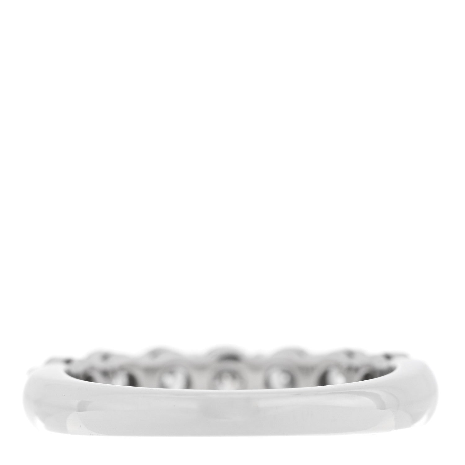 Tiffany Platinum Diamond 3.5mm Forever Half Circle Band Ring 51 5.75 3 of 6