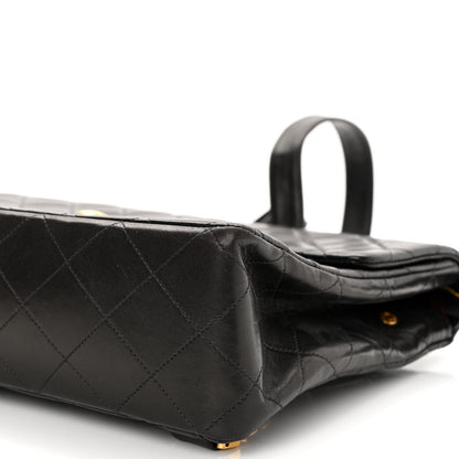 Chanel Lambskin Quilted Backpack Black 10 of 12