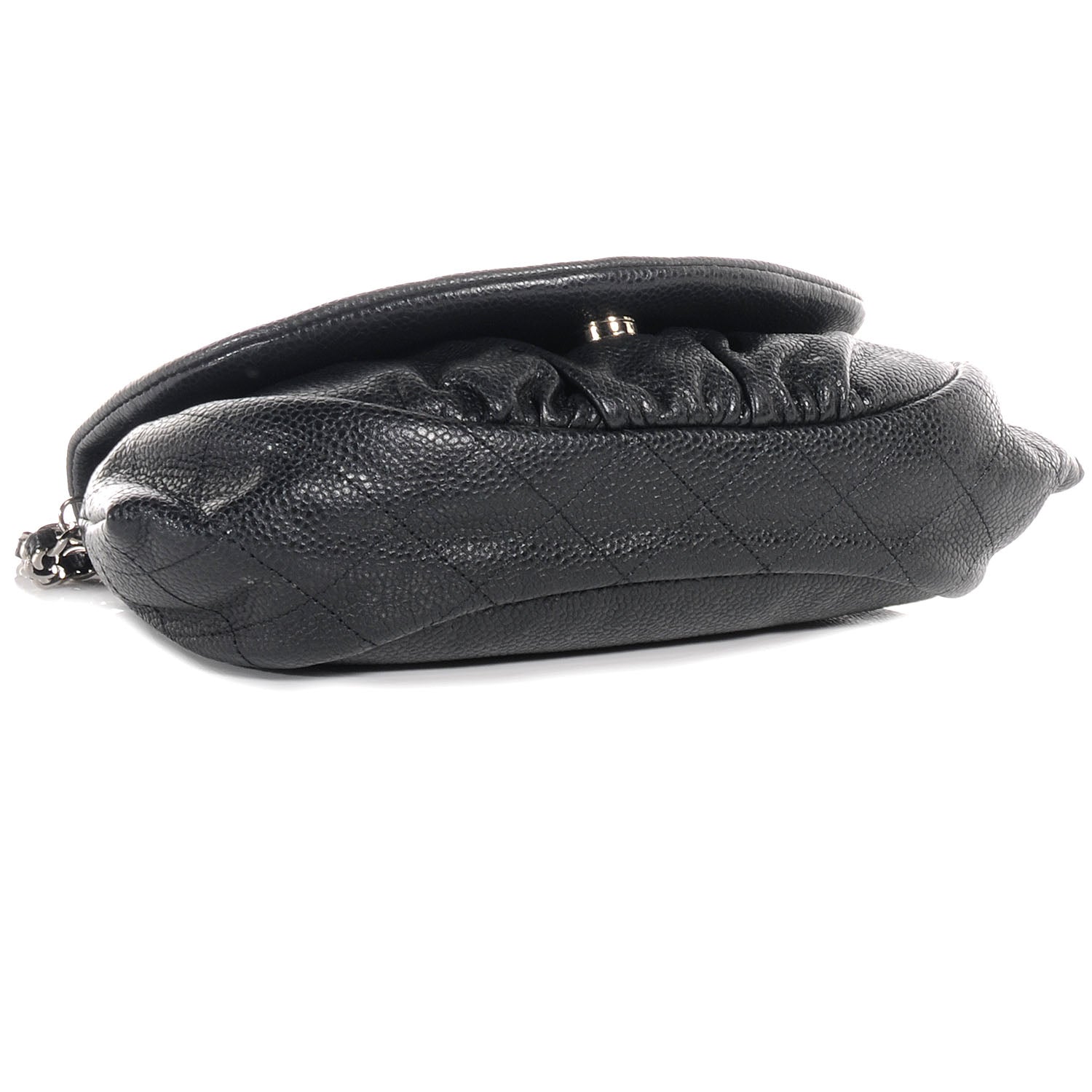 Chanel Caviar Half Moon Wallet On Chain WOC Black 4 of 8