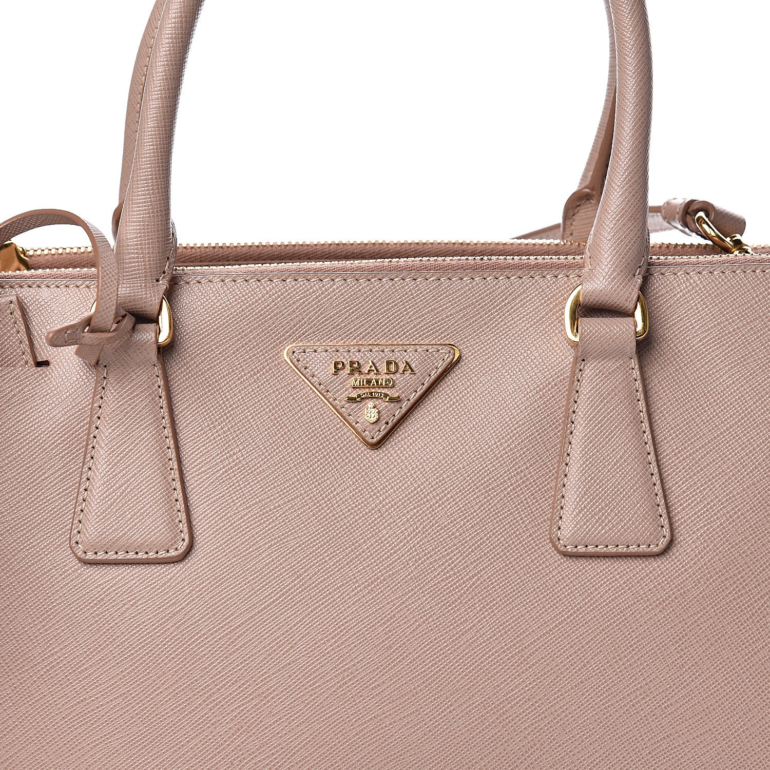 Prada Saffiano Small Galleria Double Zip Tote Cammeo 12 of 12
