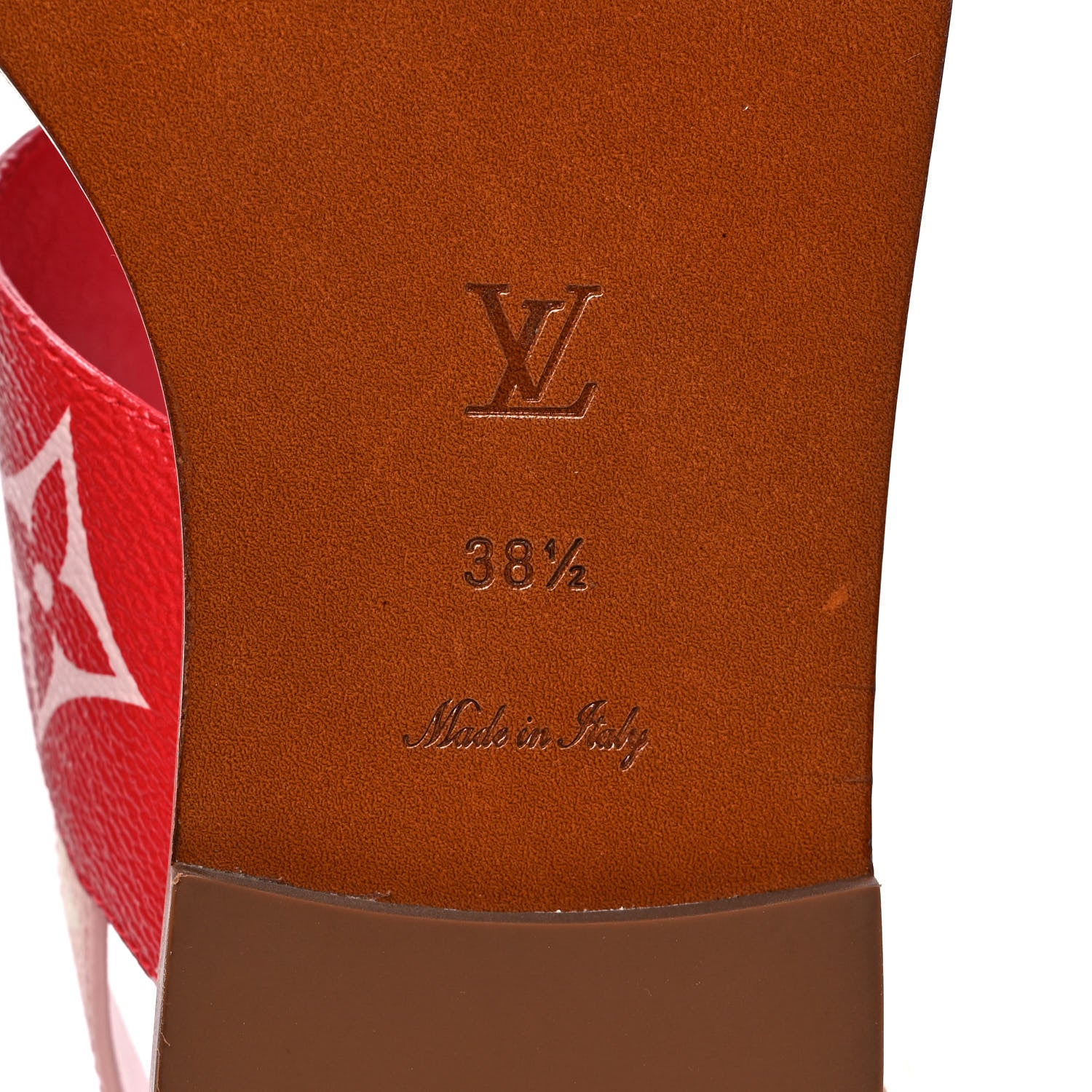Louis Vuitton Monogram Escale Palma Sandals 38.5 Rouge 6 of 11