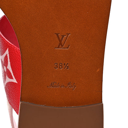 Louis Vuitton Monogram Escale Palma Sandals 38.5 Rouge 6 of 11