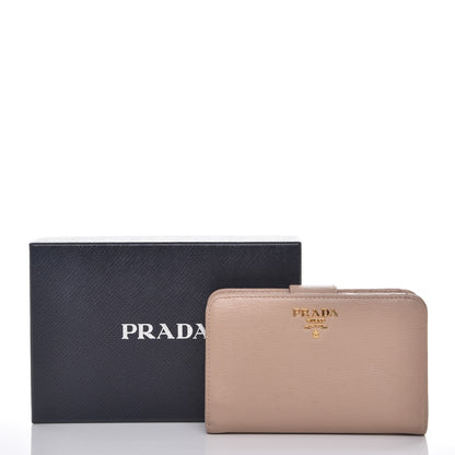 Prada Vitello Move Metal Zip Around Wallet Cammeo 12 of 12