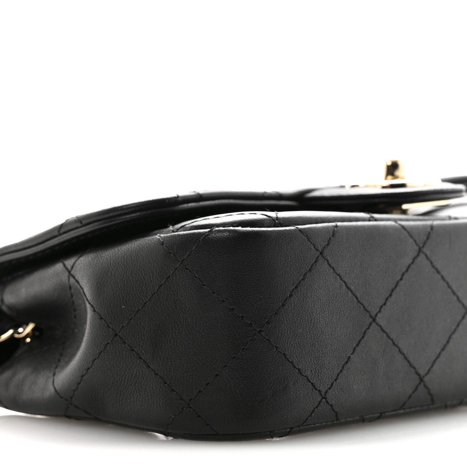 Chanel Lambskin Quilted Extra Mini V For Victory Flap Black 9 of 11