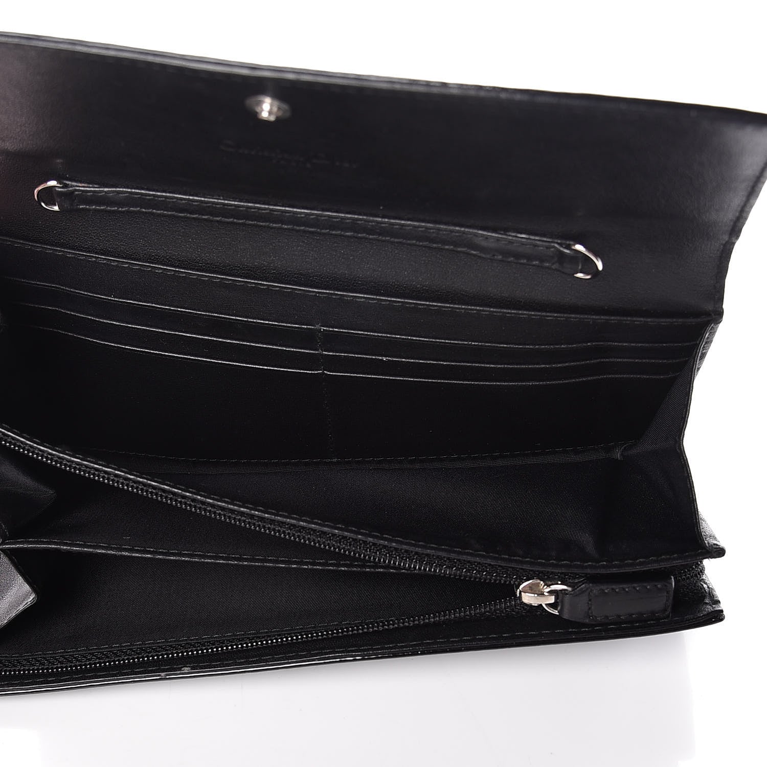 Christian Dior Patent Ultimate Rendez-vous Chain Wallet Black 6 of 11