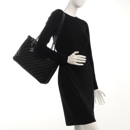 Chanel Caviar Quilted Medium Rock In Rome Tote Black 2 of 9
