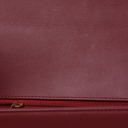 Chanel Lambskin Quilted New Medium Boy Flap Dark Red 9 of 12